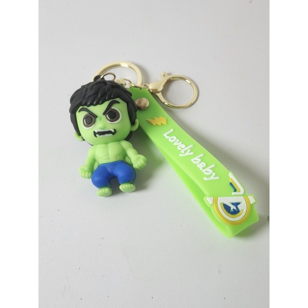 Marvel Keychain Hulk Cartoon Figure  Pendant Key Chain